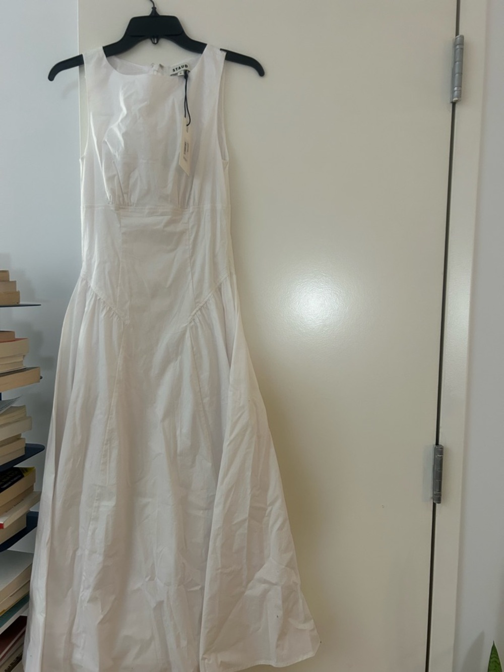 STAUD Elegant White Midi Dress - Picture 5 of 5